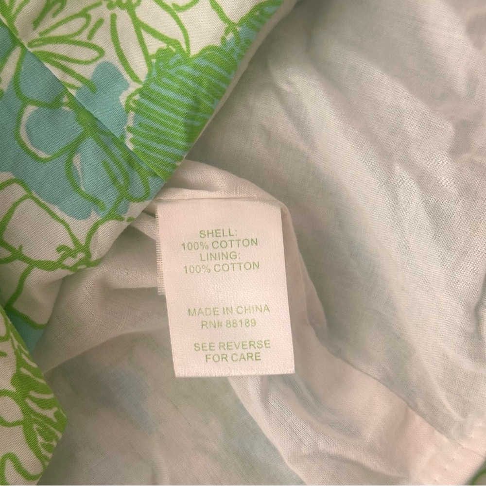 Lilly Pulitzer Green, Blue and White Jungle Women’s Sundress Dress Size 0 - Picture 11 of 12